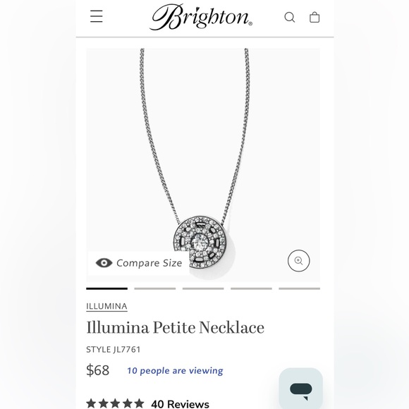 ❤️BRIGHTON ILLUMIA PETITE NECKLACE NWT - Picture 5 of 6